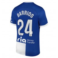 Dres Atletico Madrid Pablo Barrios #24 Preč 2023-24 Krátky Rukáv